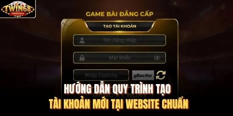 Hướng dẫn quy trình tạo tài khoản mới tại website chuẩn
